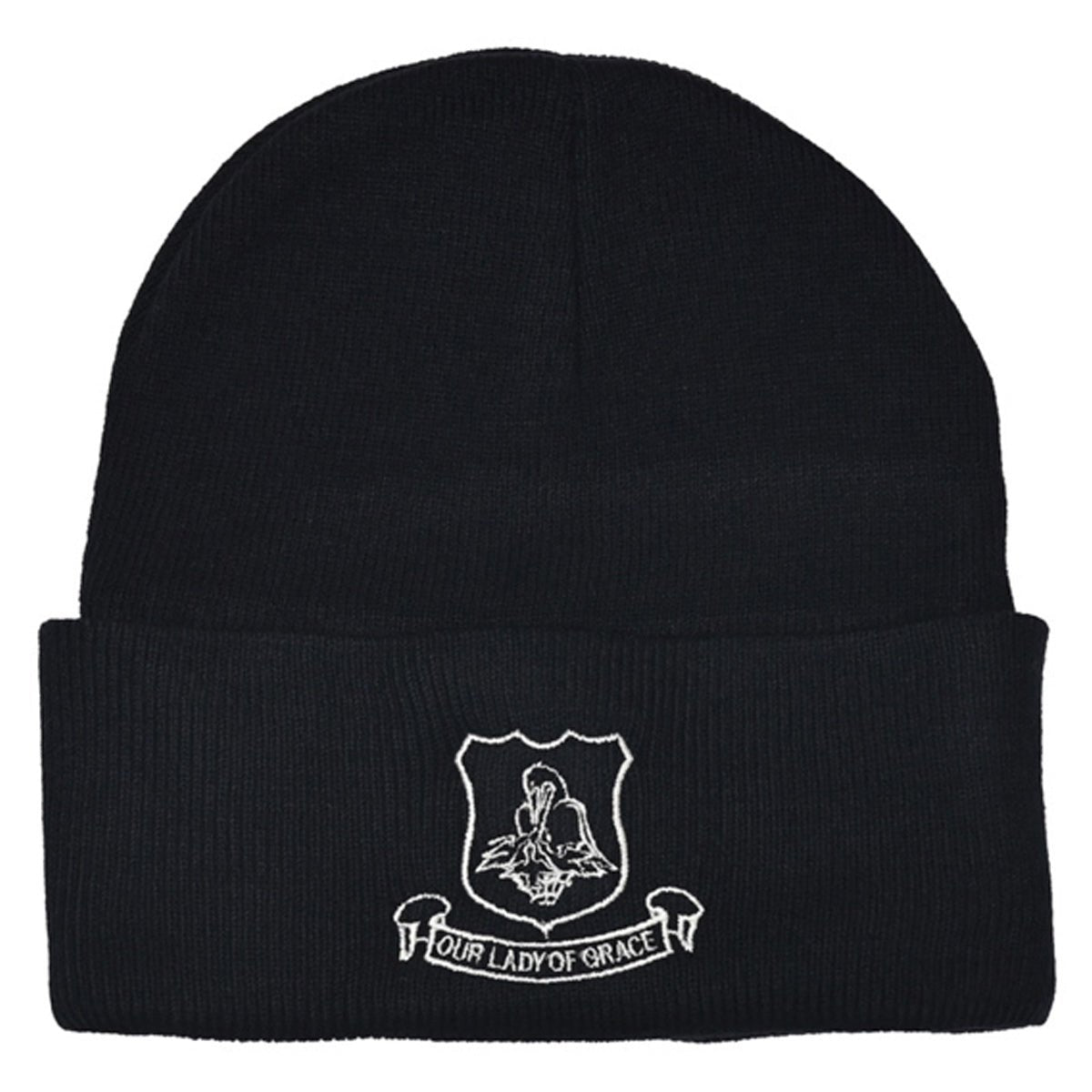 Our Lady of Grace Winter Hat (Navy Blue) Optional - ACE Clothing