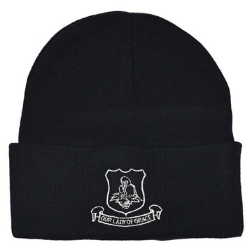 Our Lady of Grace Winter Hat (Navy Blue) Optional - ACE Clothing