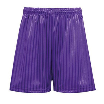PE Shadow Stripe Shorts - Purple - ACE Clothing