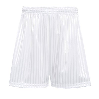 PE Shadow Stripe Shorts - White - ACE Clothing