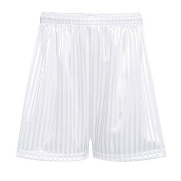 PE Shadow Stripe Shorts - White - ACE Clothing