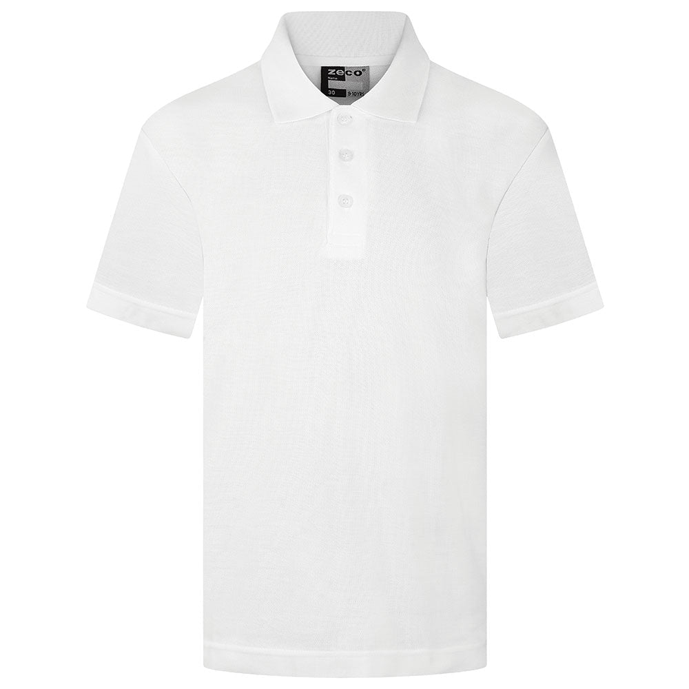 Plain PE polo (white) - ACE Clothing