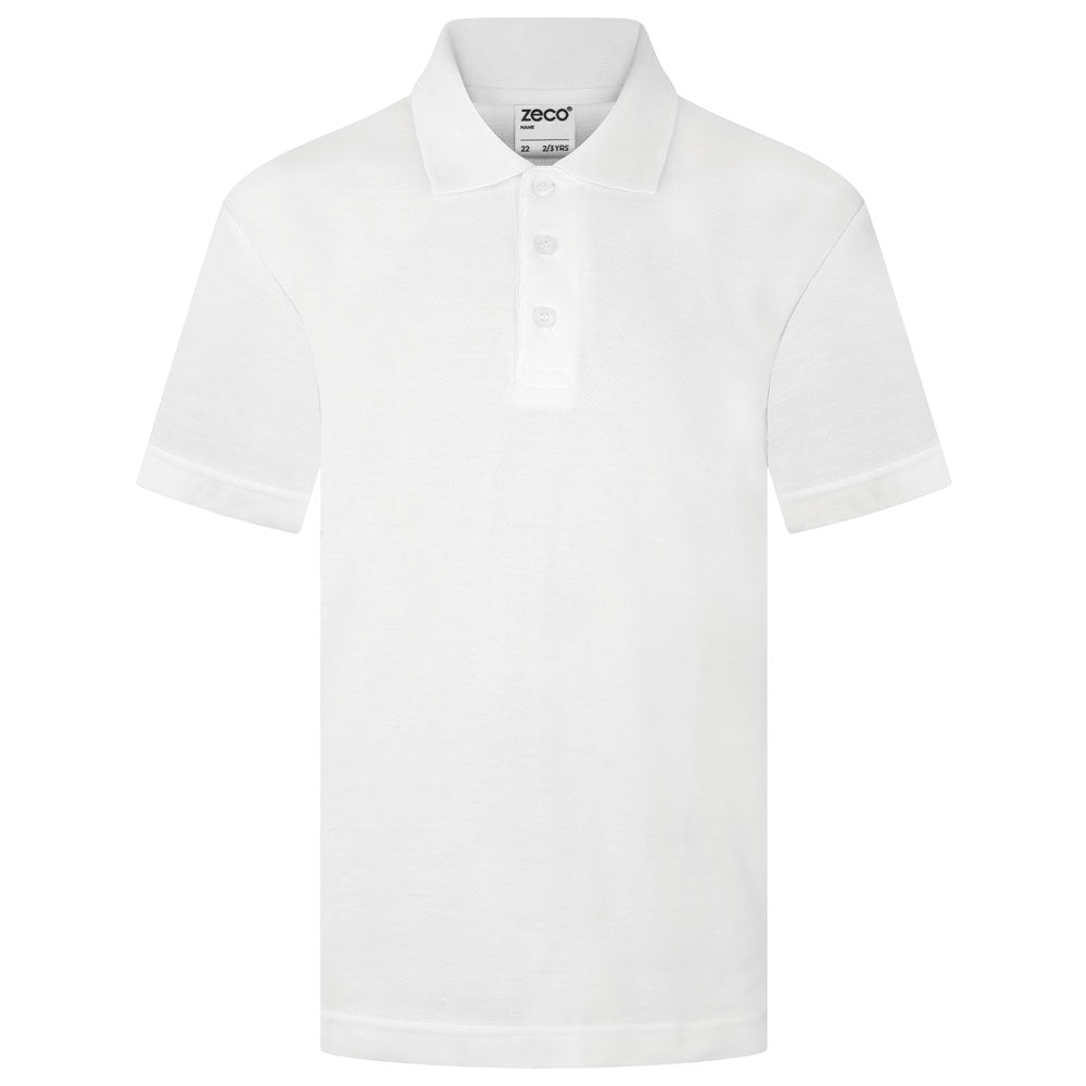 Polo Shirt (White) Reception - Year 2 Only - ACE Clothing