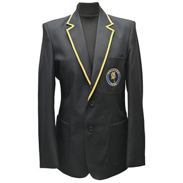 Preston Park Girls Blazer - Navy/Yellow Trim (Optional) - ACE Clothing