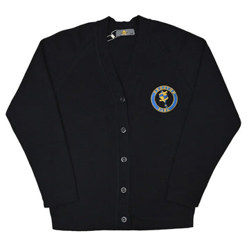 Preston Park Girl's Cardigan -Navy Blue - ACE Clothing