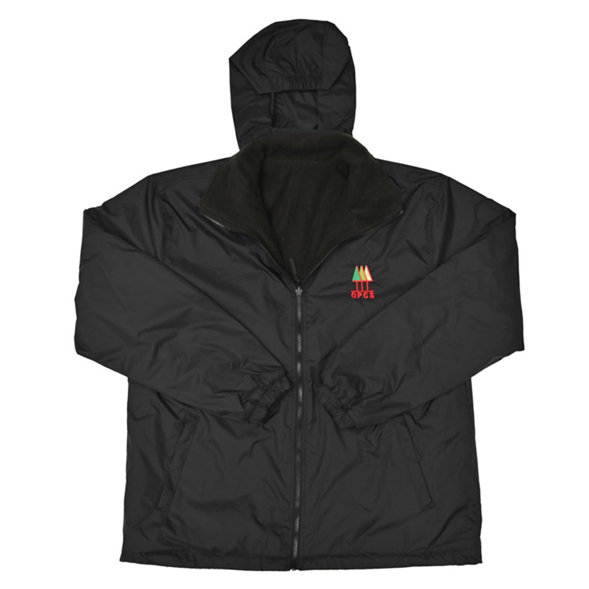 QPCS Waterproof Polar Fleece Jacket (Black) - ACE Clothing