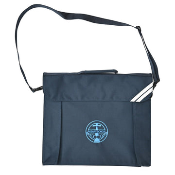 Rosary Bookbag with strap (Navy) - ACE Clothing