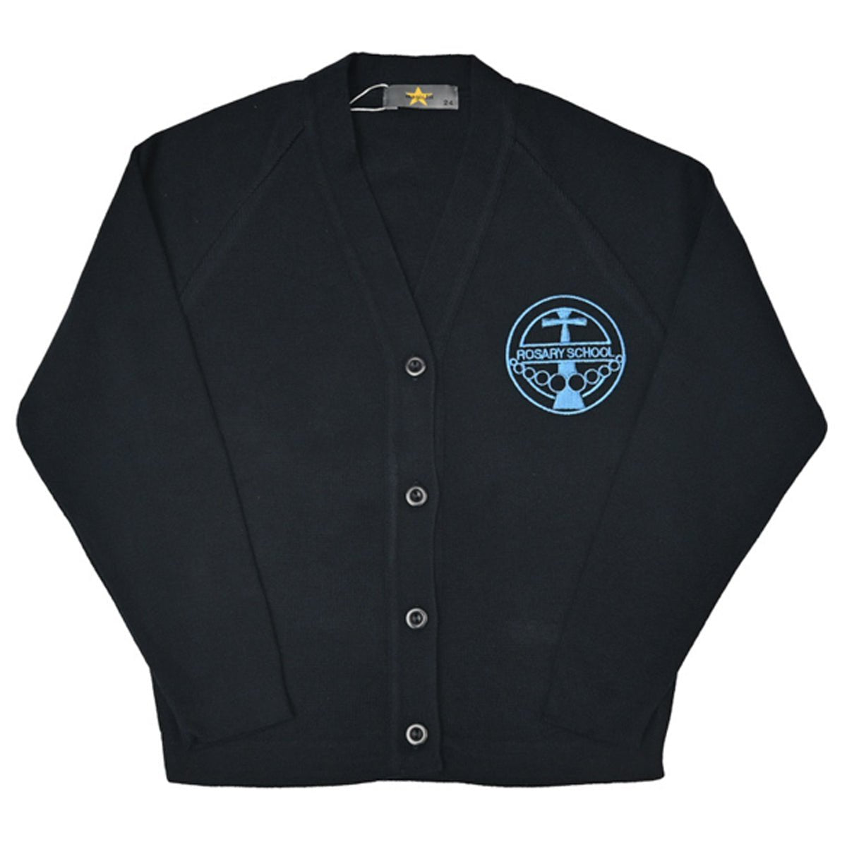 Rosary Girls Cardigan -Navy - ACE Clothing