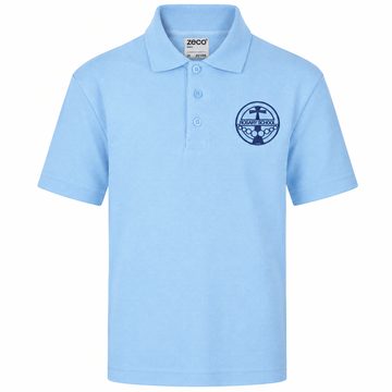 Rosary Polo Shirt (Sky Blue) - ACE Clothing