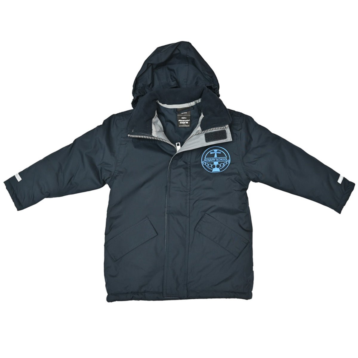 Rosary Winter Parka Jacket -Navy - ACE Clothing