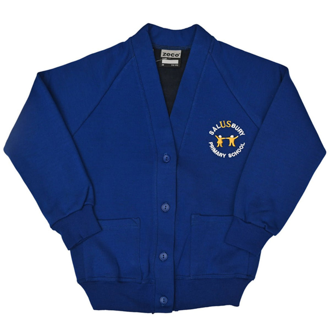 Salusbury Sweatshirt Cardigan - Royal - ACE Clothing