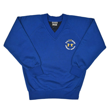 Salusbury V-Neck Sweatshirt - Royal - ACE Clothing
