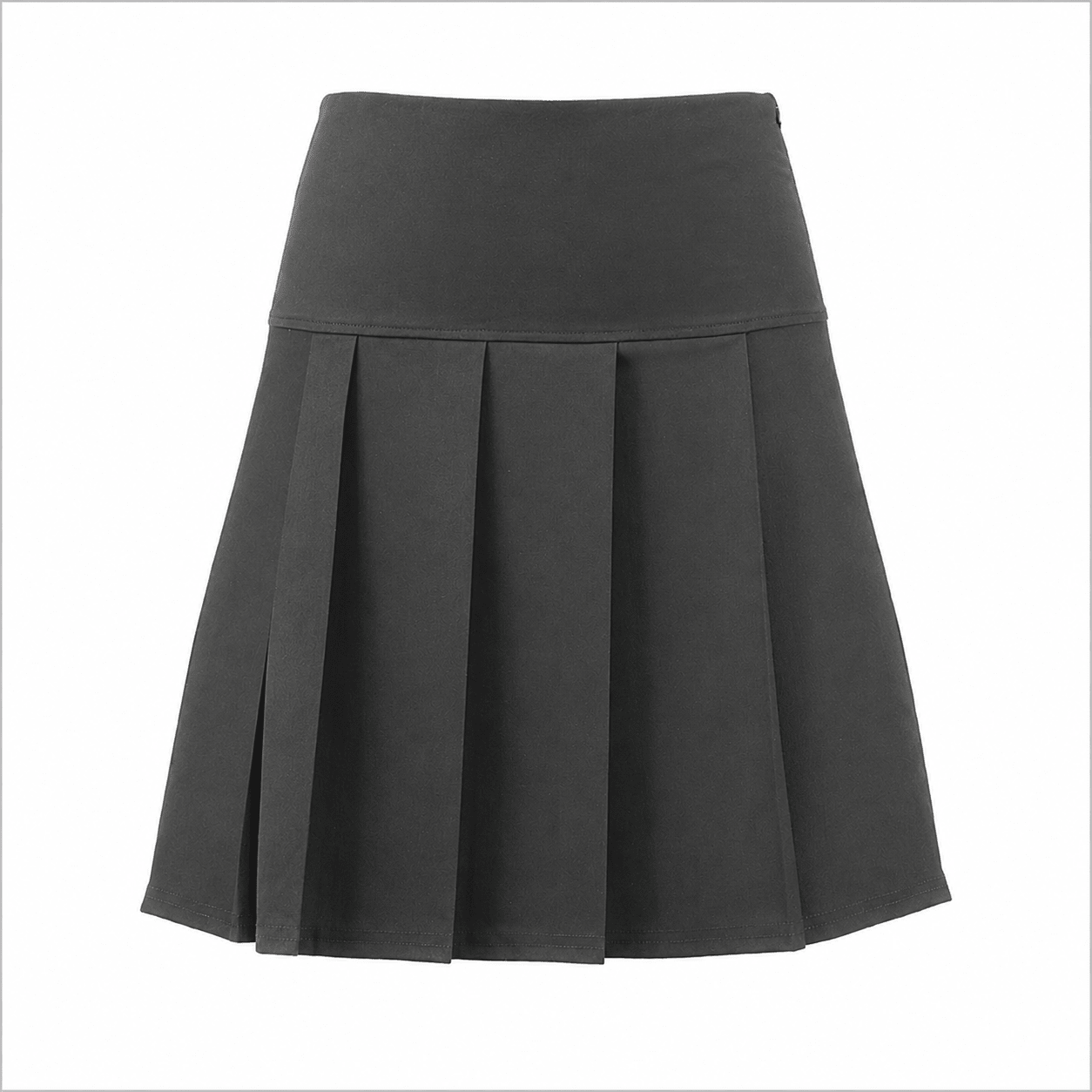 Senior Panel Full Pleated Skirt - Grey - ACE Clothing