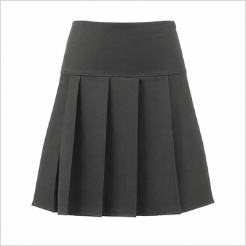 Senior Panel Full Pleated Skirt - Grey - ACE Clothing