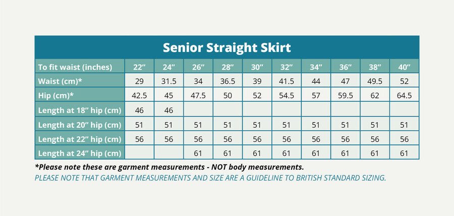 Senior Straight Skirt - Navy - ACE Clothing