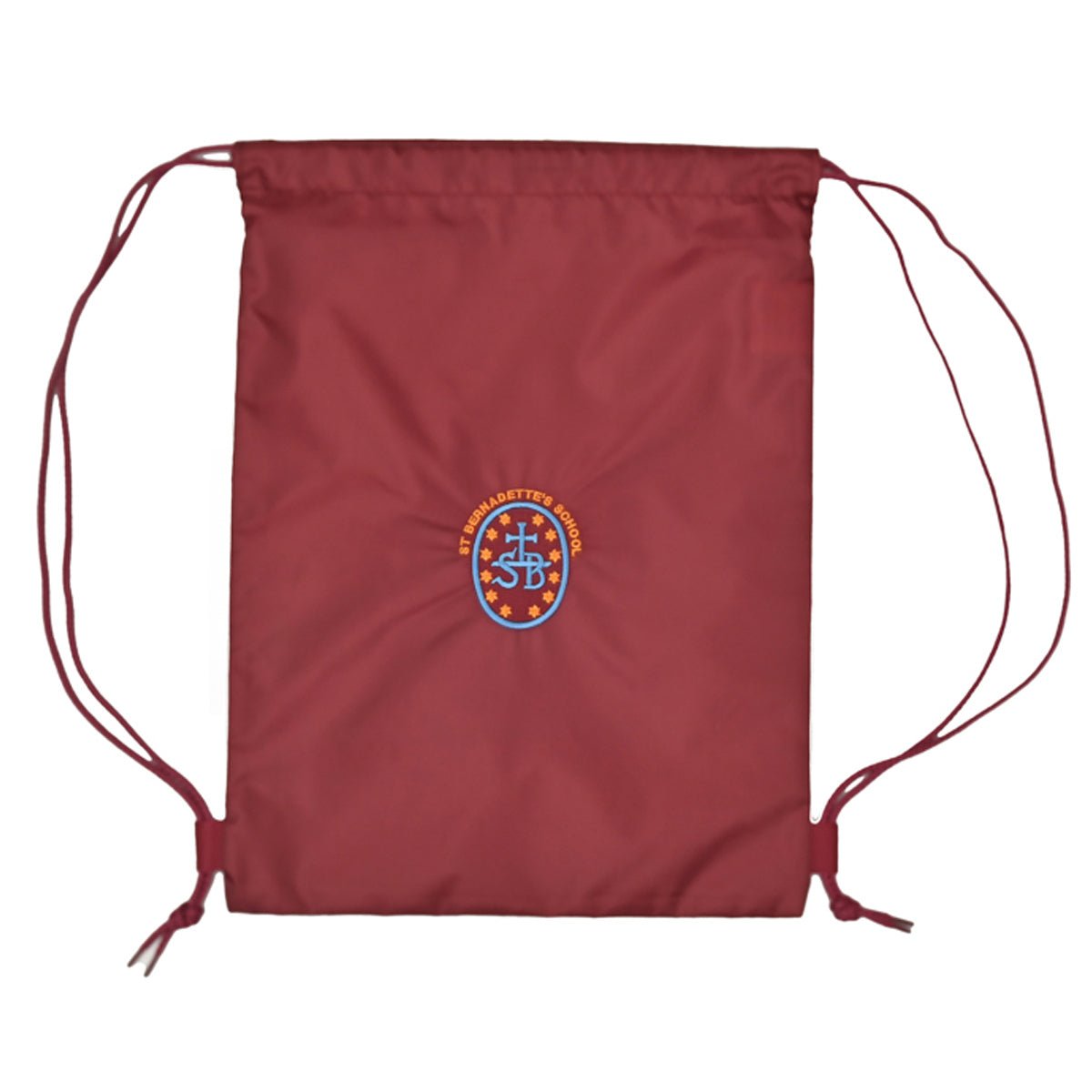 St Bernadettes PE Kit Bag -Maroon - ACE Clothing