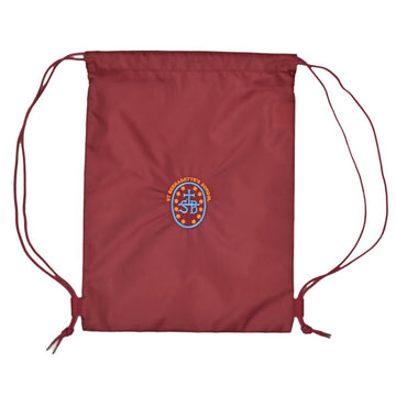 St Bernadettes PE Kit Bag -Maroon - ACE Clothing