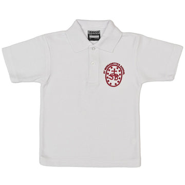 St Bernadettes PE Polo Shirt (White) - ACE Clothing