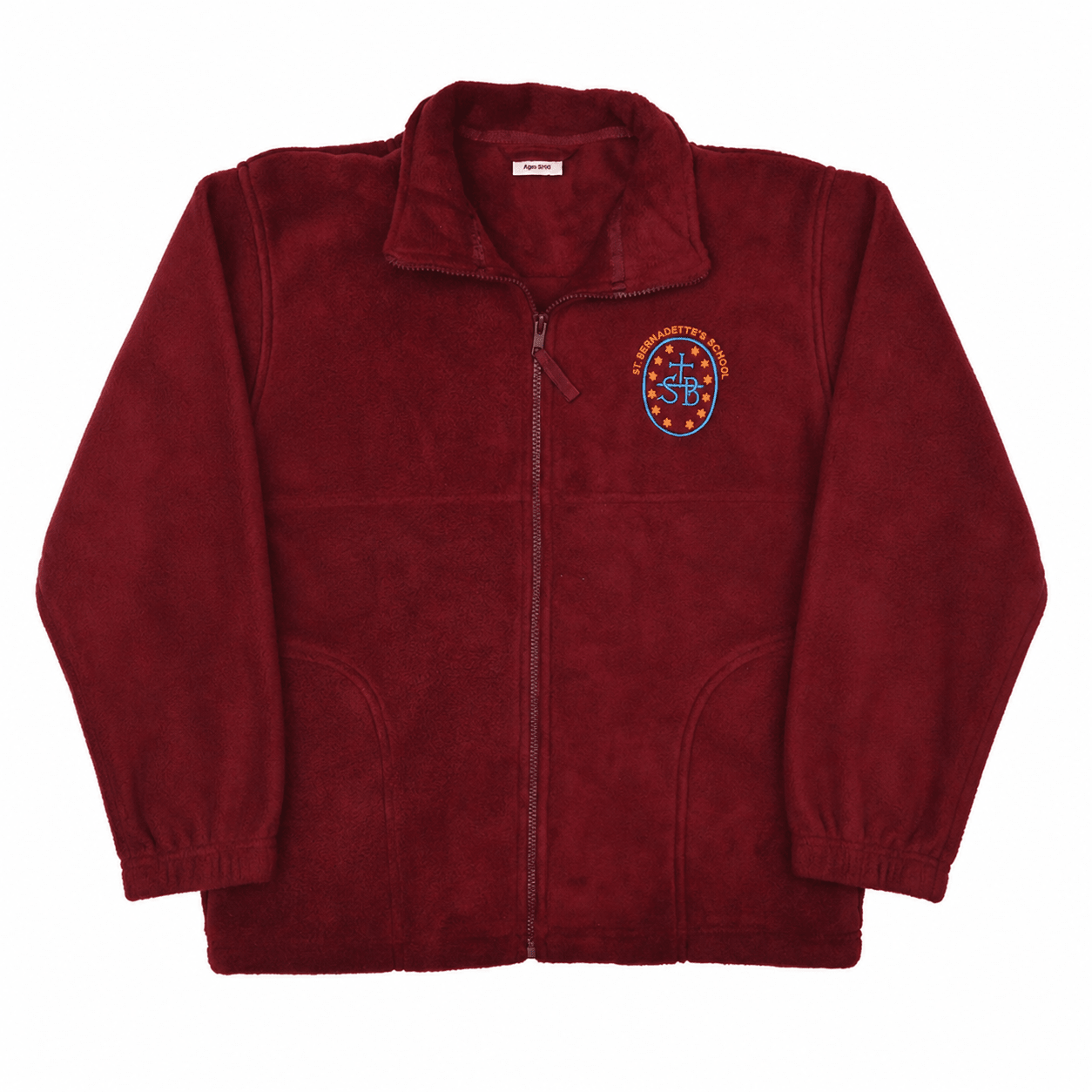 St Bernadettes Polar Fleece Jacket (Maroon) - ACE Clothing