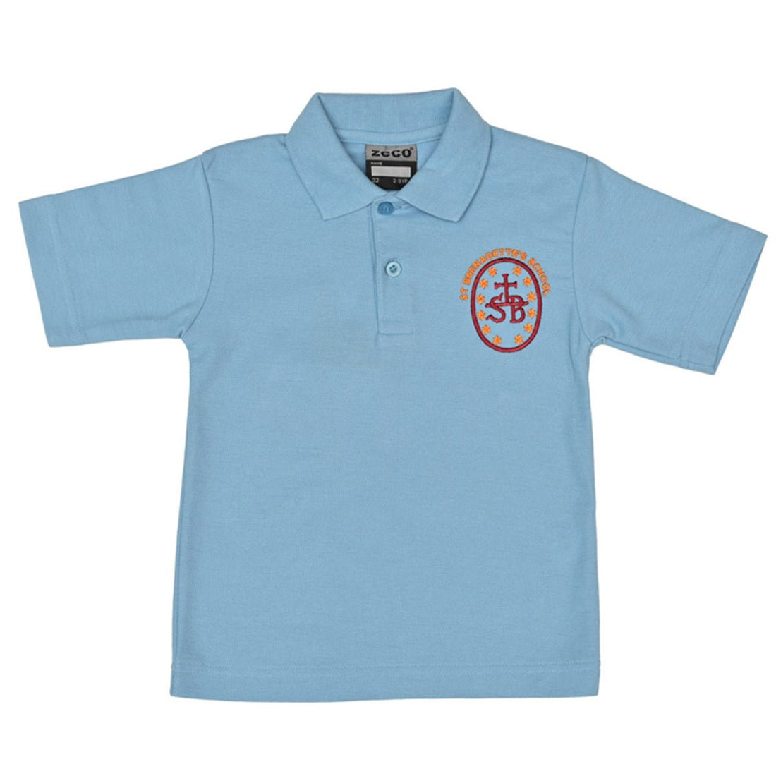 St Bernadettes Polo Shirt (Sky) - ACE Clothing