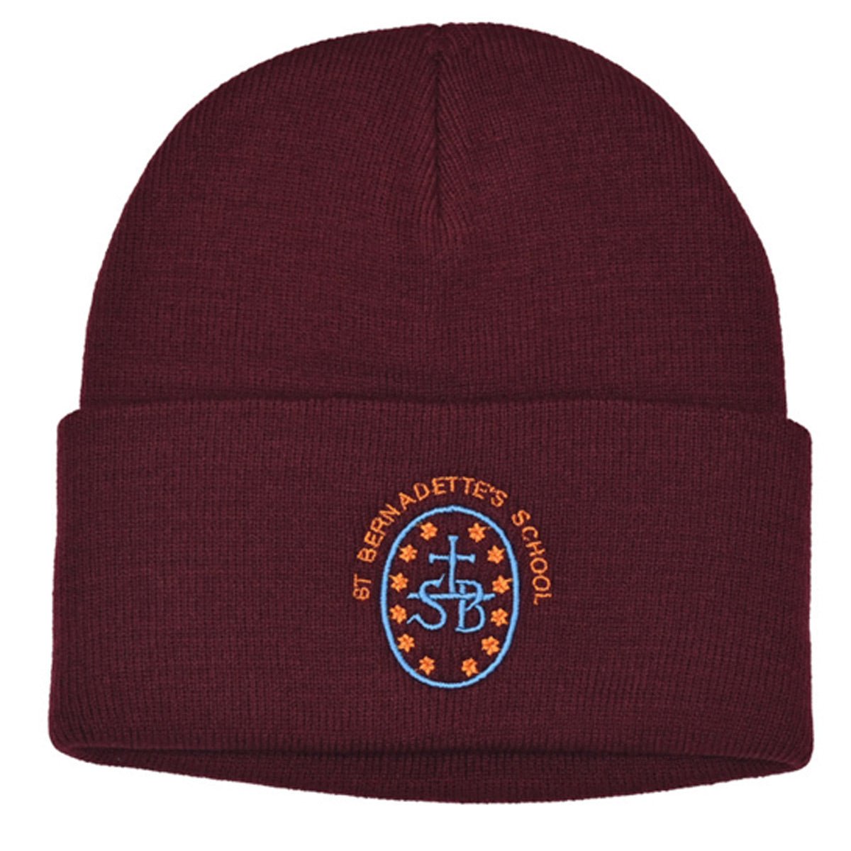 St Bernadettes Winter Hat (Maroon) - ACE Clothing