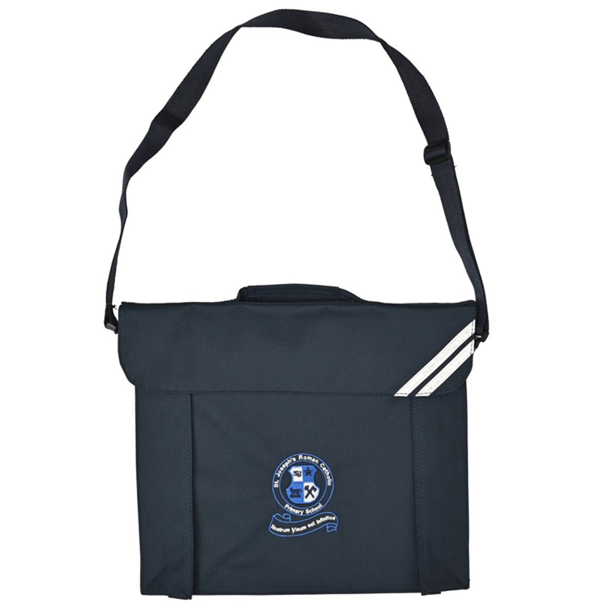St Joseph's (Harlesden) Bookbag with strap - Navy - ACE Clothing