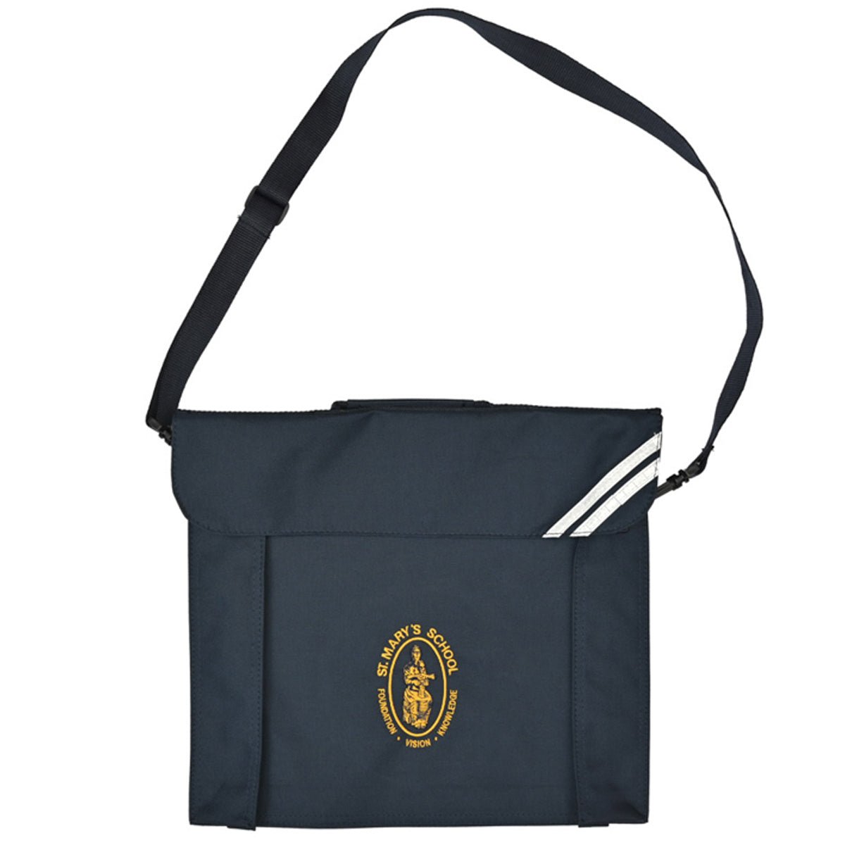 St Mary's C of E (Willesden) Bookbag with strap - Navy - ACE Clothing