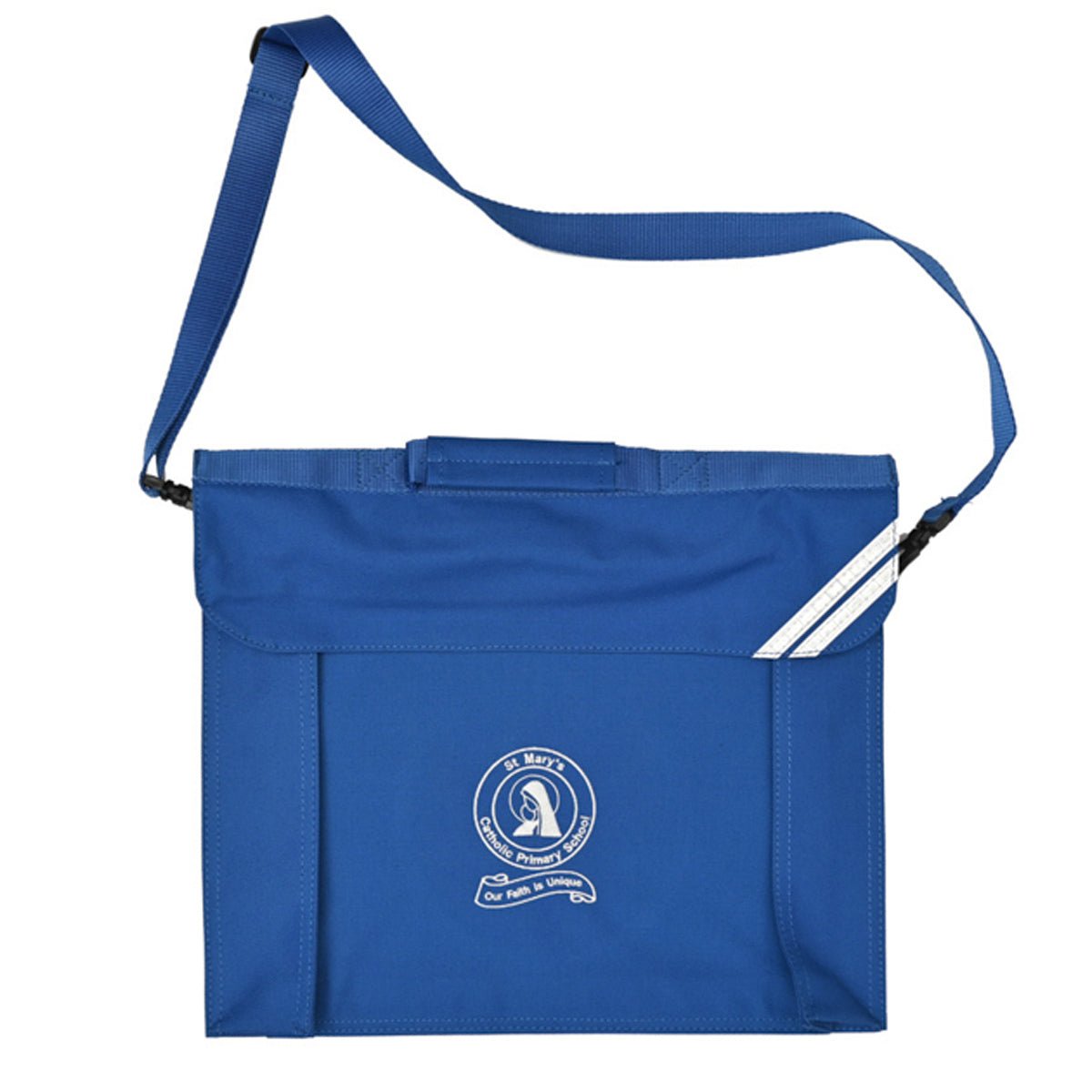 St Mary's (Kilburn) Bookbag with strap - Royal - ACE Clothing