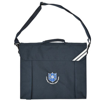 St Raphael's Bookbag with strap (Navy Blue) - ACE Clothing