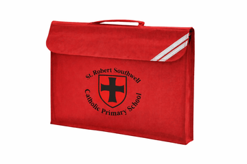 St Robert Southwell Bookbag- Red - ACE Clothing