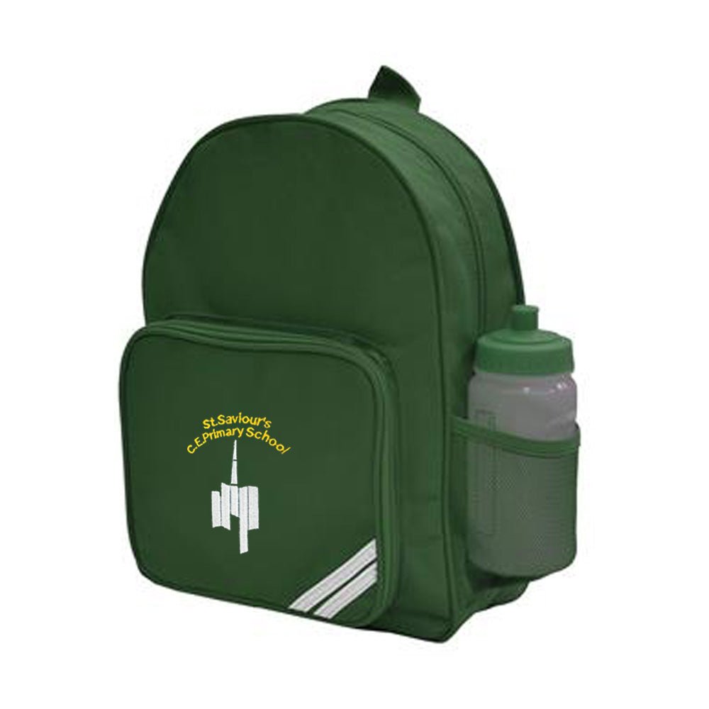 St Saviour's C.E Small Backpack Bottle Green - ACE Clothing
