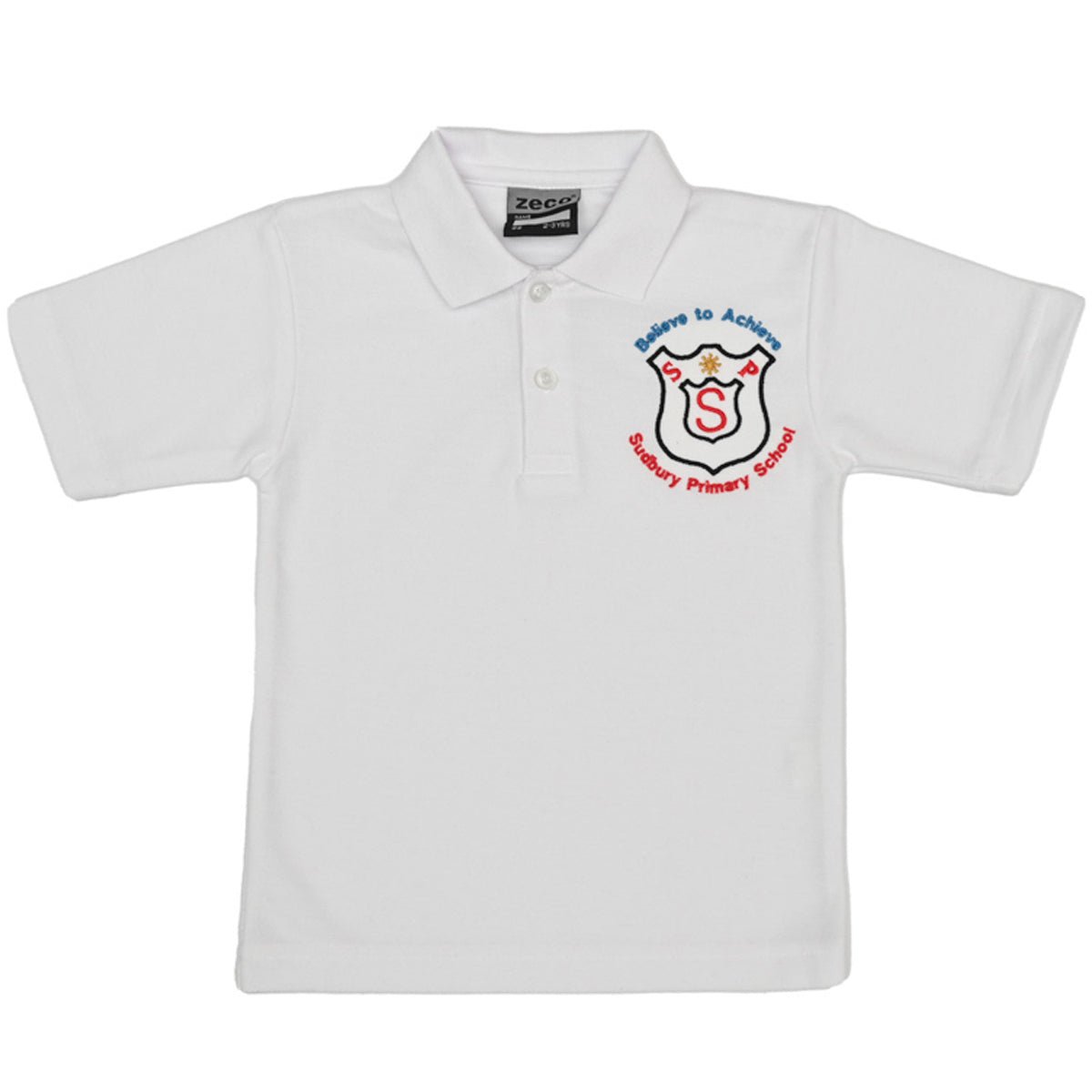 Sudbury short sleeve polo - White (Unk) - ACE Clothing