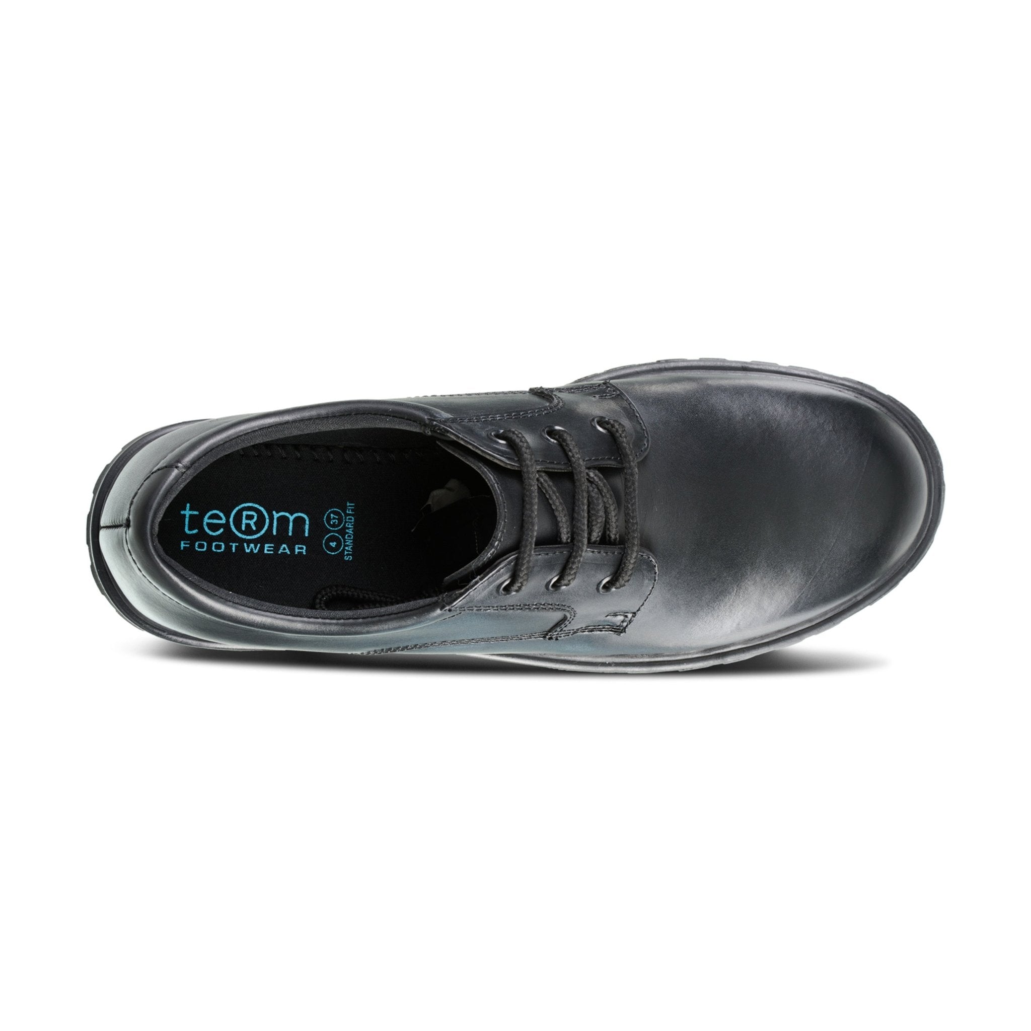 Term Footwear Bailey Shoe - Black Leather - ACE Clothing