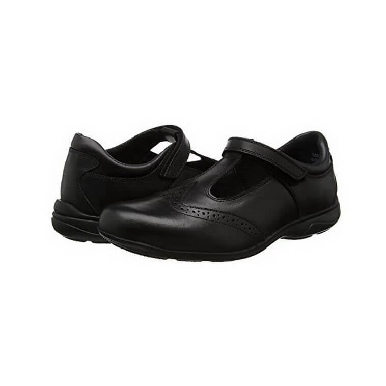 Term Footwear Janine T-Bar Girls Shoe - Black Leather - ACE Clothing