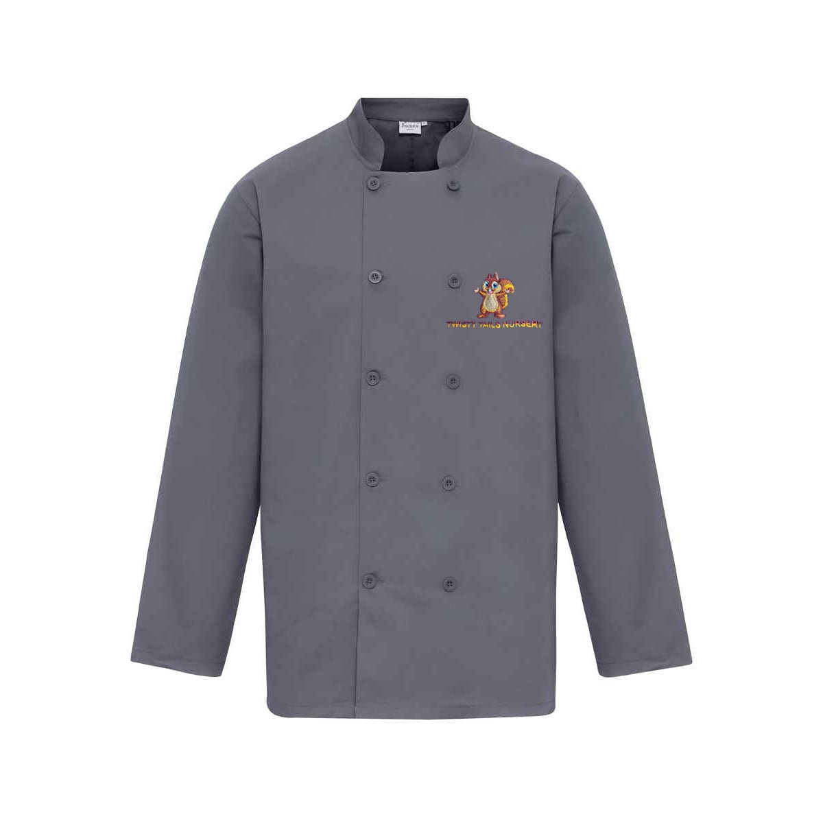Twisty Tails Chef Jacket Long Sleeve - Grey - ACE Clothing