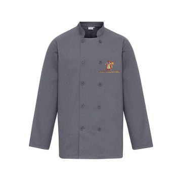 Twisty Tails Chef Jacket Long Sleeve - Grey - ACE Clothing
