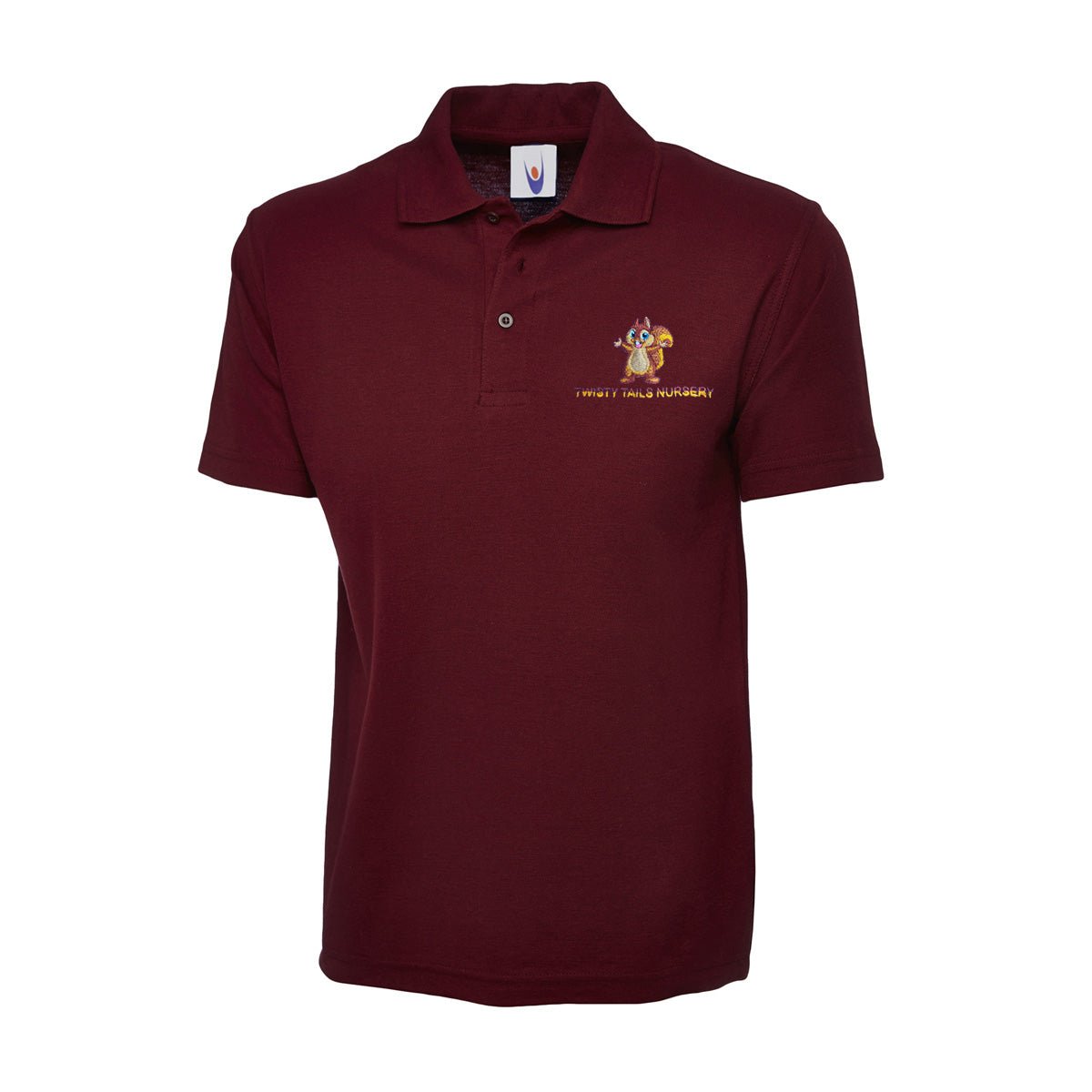 Twisty Tails Staff Polo - Maroon - ACE Clothing