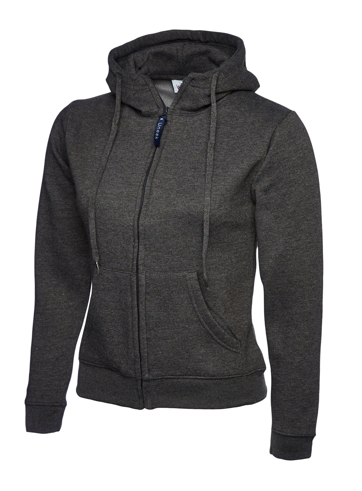 Uneek UC505 Ladies Classic Full Zip Hooded Sweatshirt - ACE Clothing