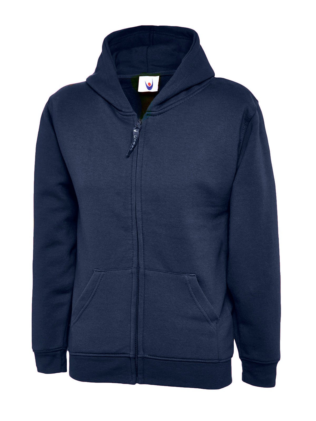 Uneek UC506 Childrens Classic Full Zip Hooded Sweatshirt - ACE Clothing