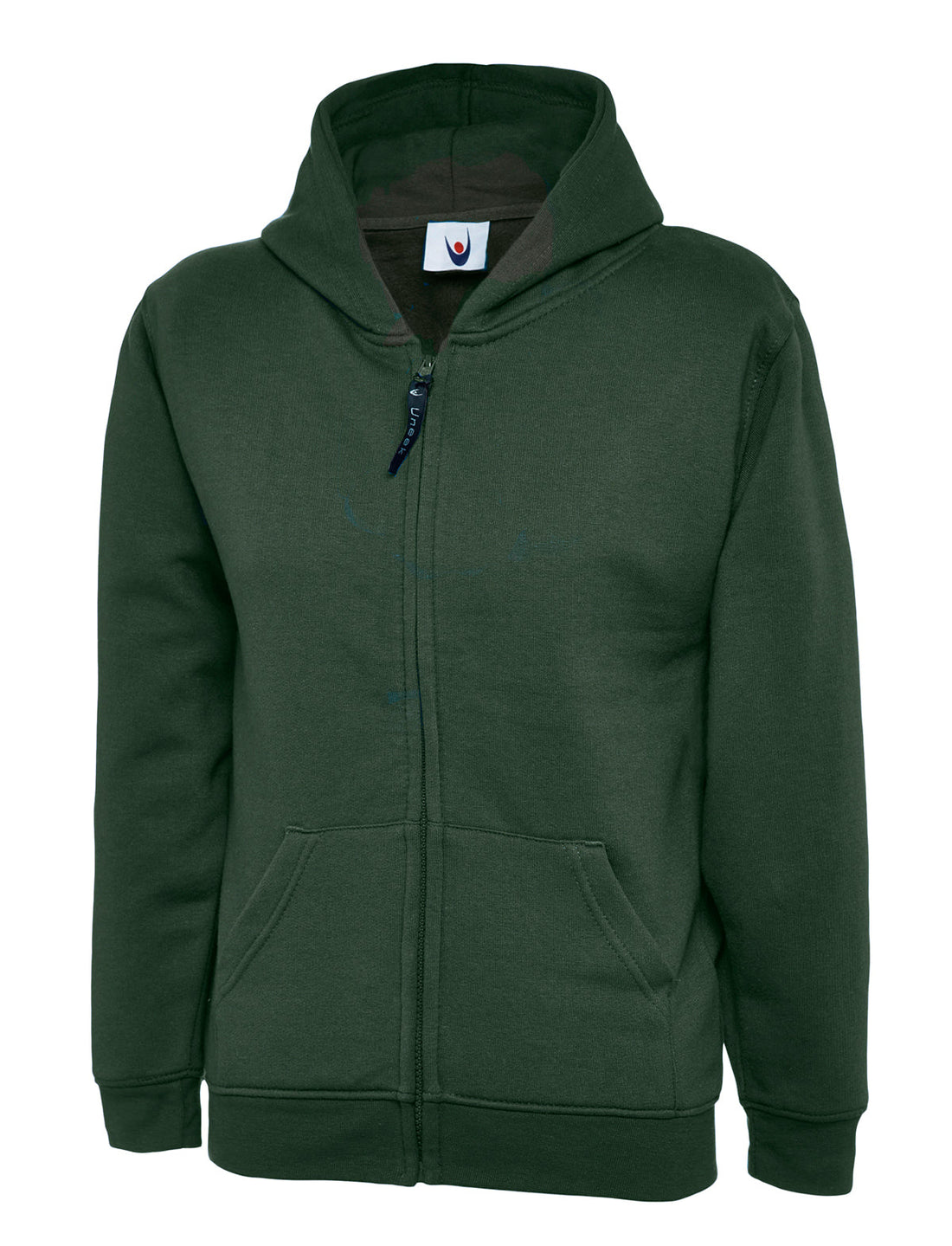 Uneek UC506 Childrens Classic Full Zip Hooded Sweatshirt - ACE Clothing