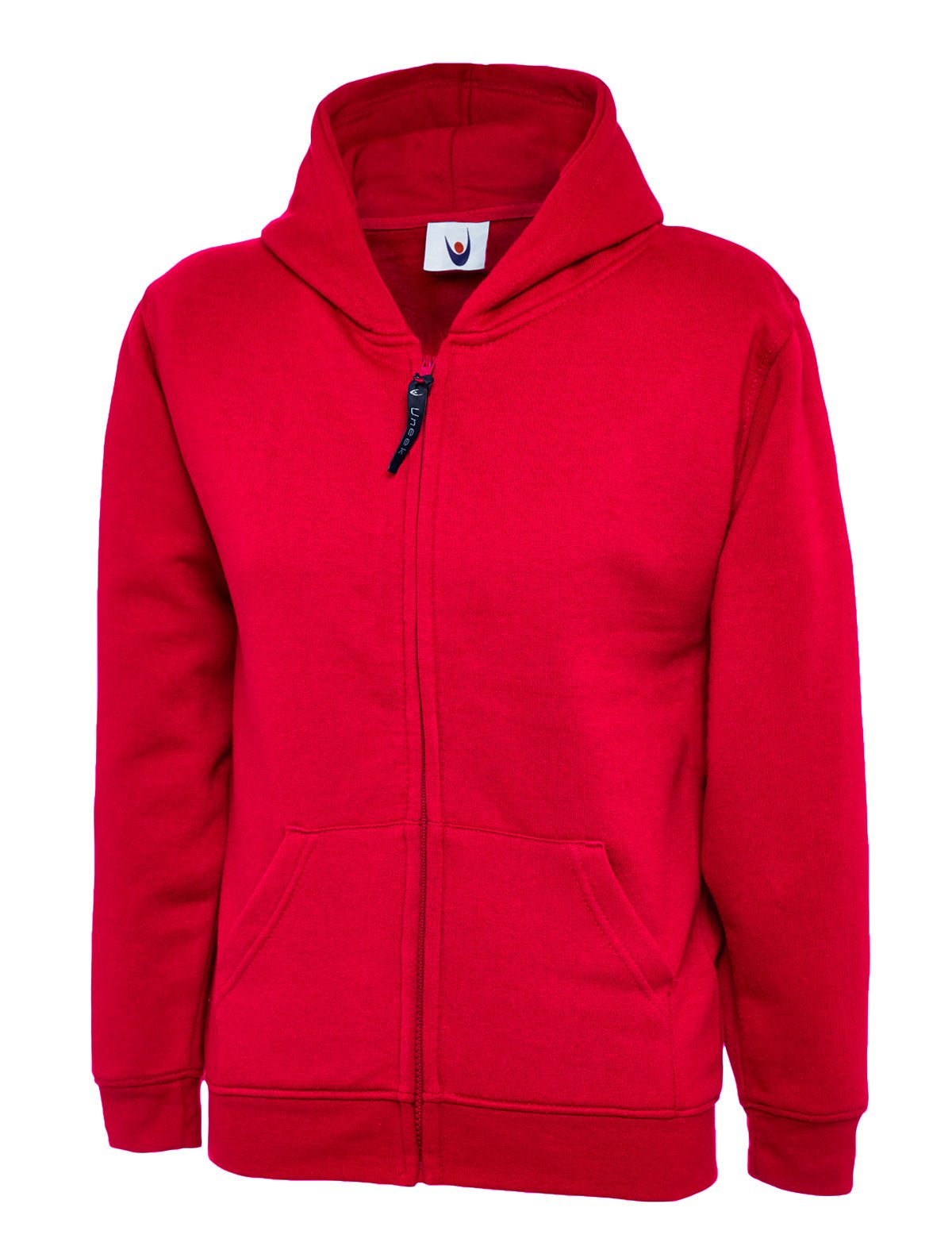 Uneek UC506 Childrens Classic Full Zip Hooded Sweatshirt - ACE Clothing