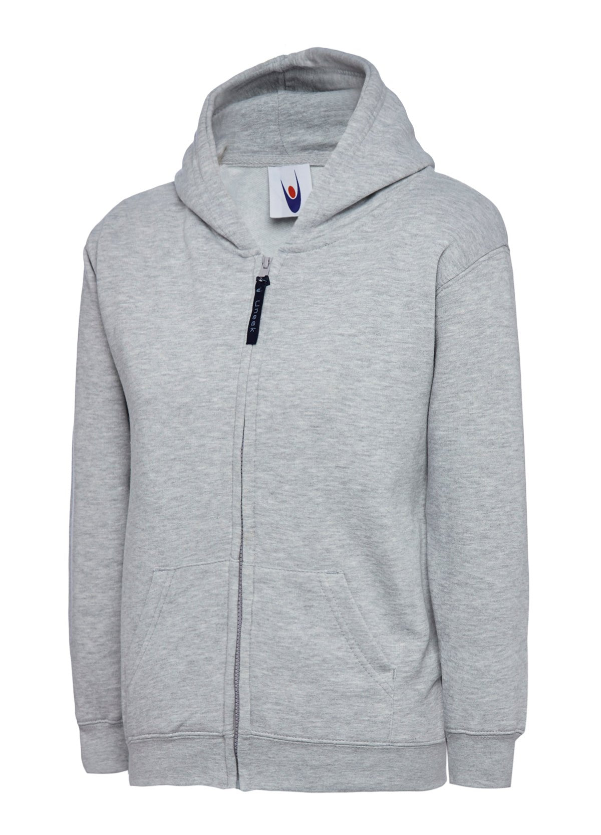 Uneek UC506 Childrens Classic Full Zip Hooded Sweatshirt - ACE Clothing