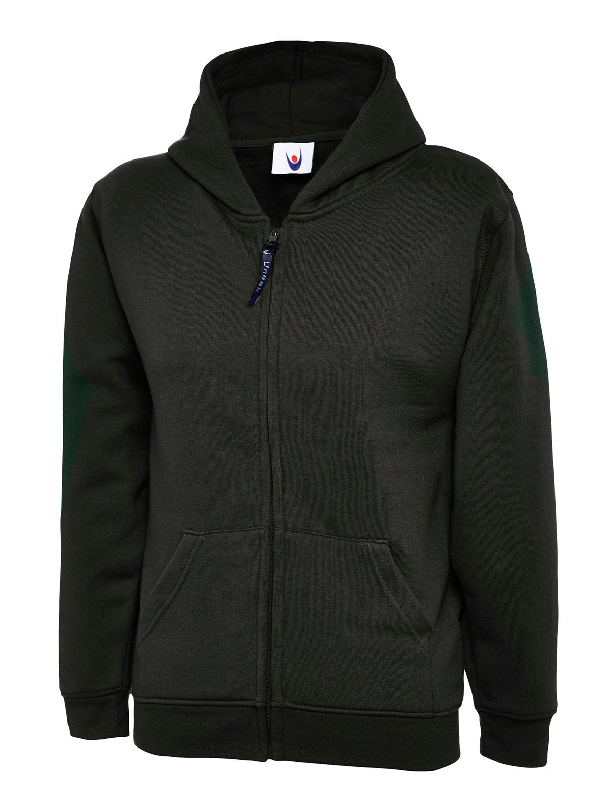 Uneek UC506 Childrens Classic Full Zip Hooded Sweatshirt - ACE Clothing