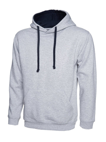 Uneek UC507 Contrast Hooded Sweatshirt - ACE Clothing