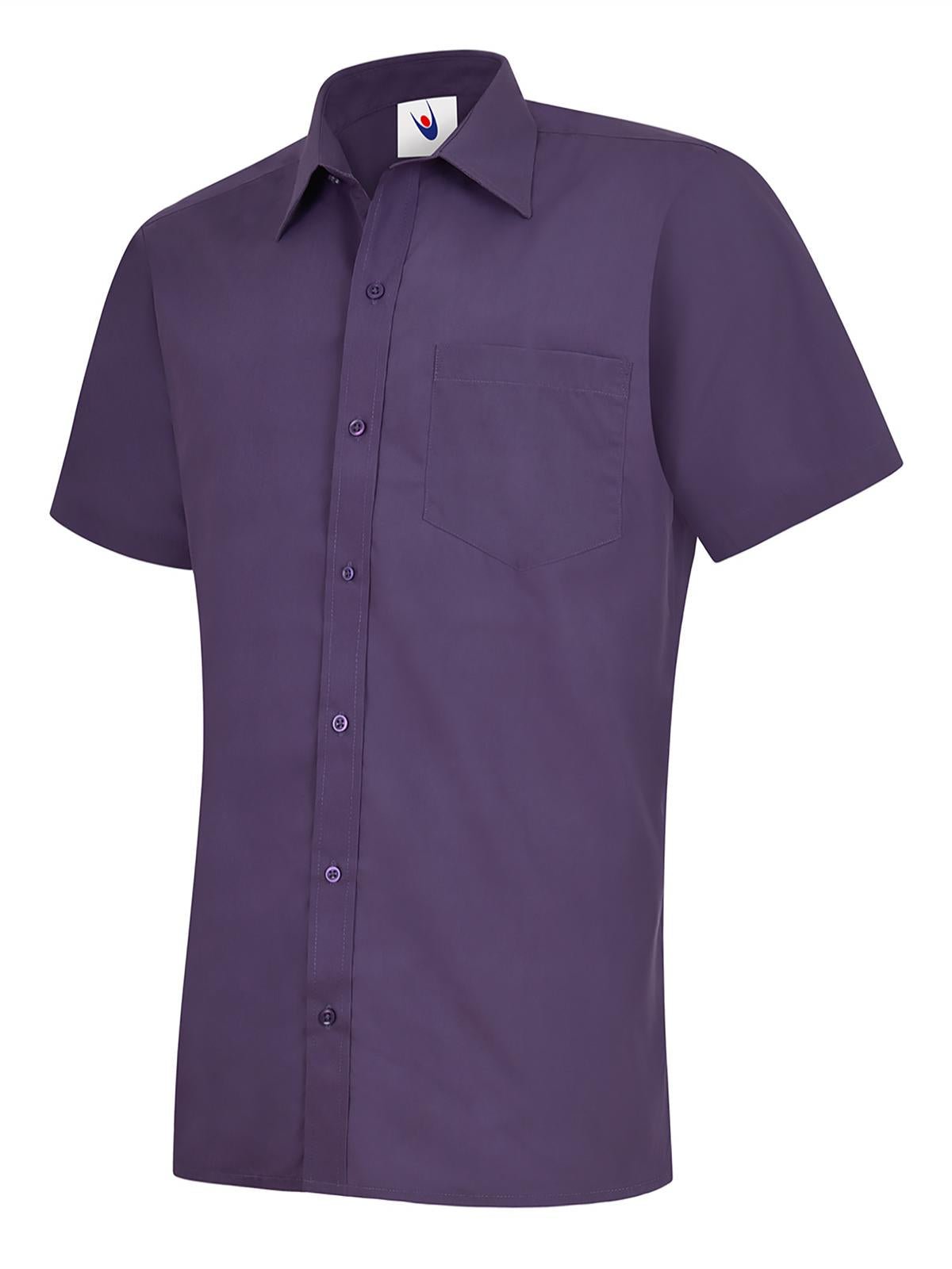 Uneek UC710 Mens Poplin Half Sleeve Shirt - ACE Clothing