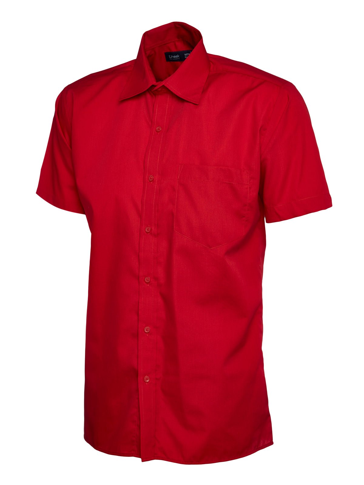 Uneek UC710 Mens Poplin Half Sleeve Shirt - ACE Clothing