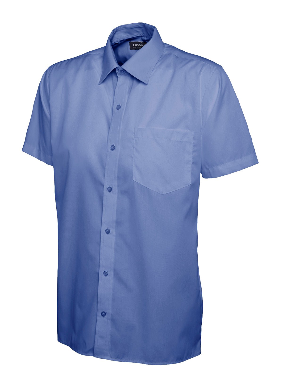 Uneek UC710 Mens Poplin Half Sleeve Shirt - ACE Clothing