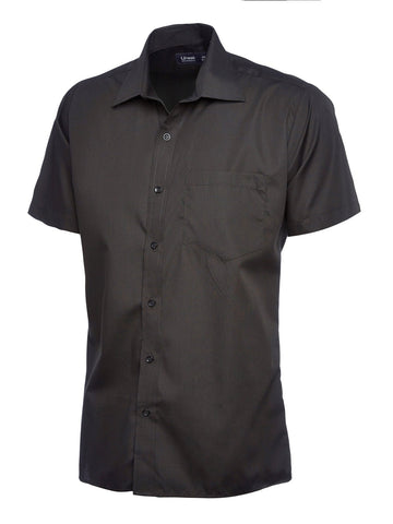 Uneek UC710 Mens Poplin Half Sleeve Shirt - ACE Clothing