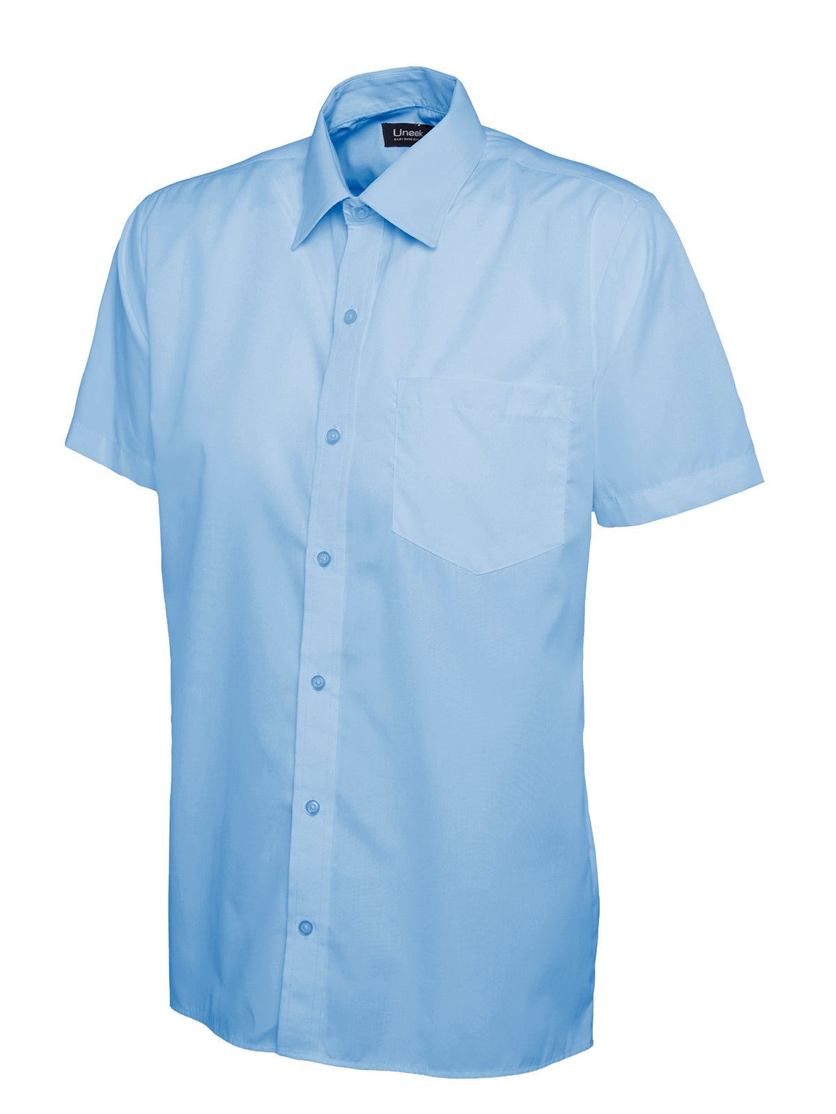 Uneek UC710 Mens Poplin Half Sleeve Shirt - ACE Clothing