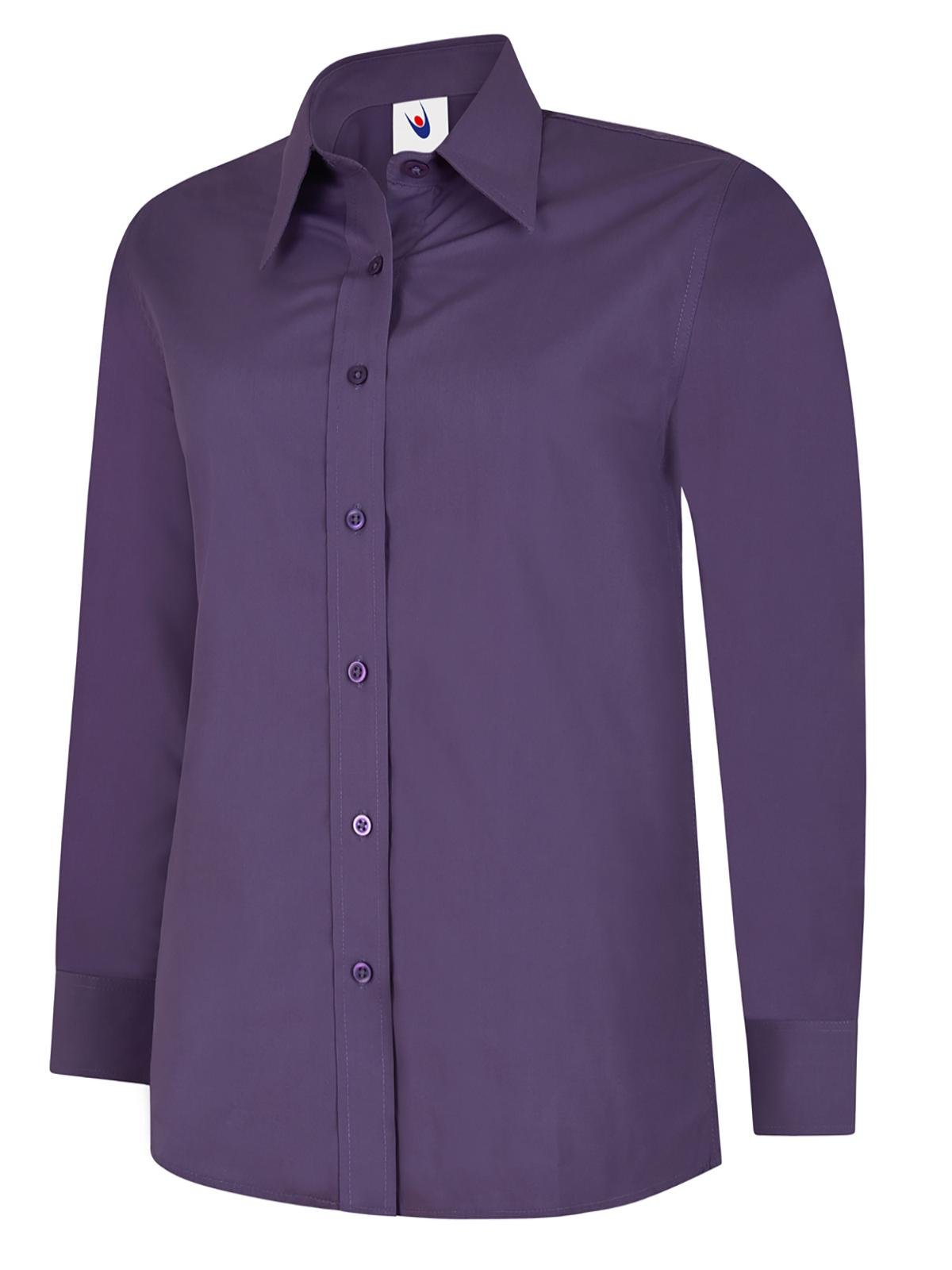 Uneek UC711 Ladies Poplin Full Sleeve Shirt - ACE Clothing